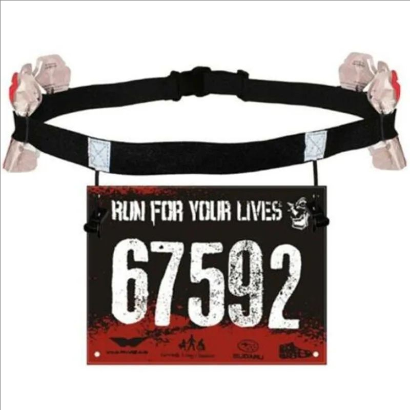 Nutrition Gym - Cinto Porta-Número para Corrida, Triatlo, Maratona,