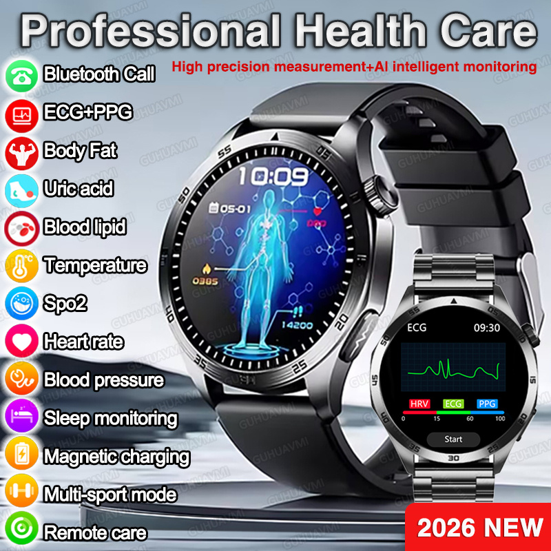Novo Smartwatch 2026 ECG+PPG p - Nutrition Gym avaliação e preço