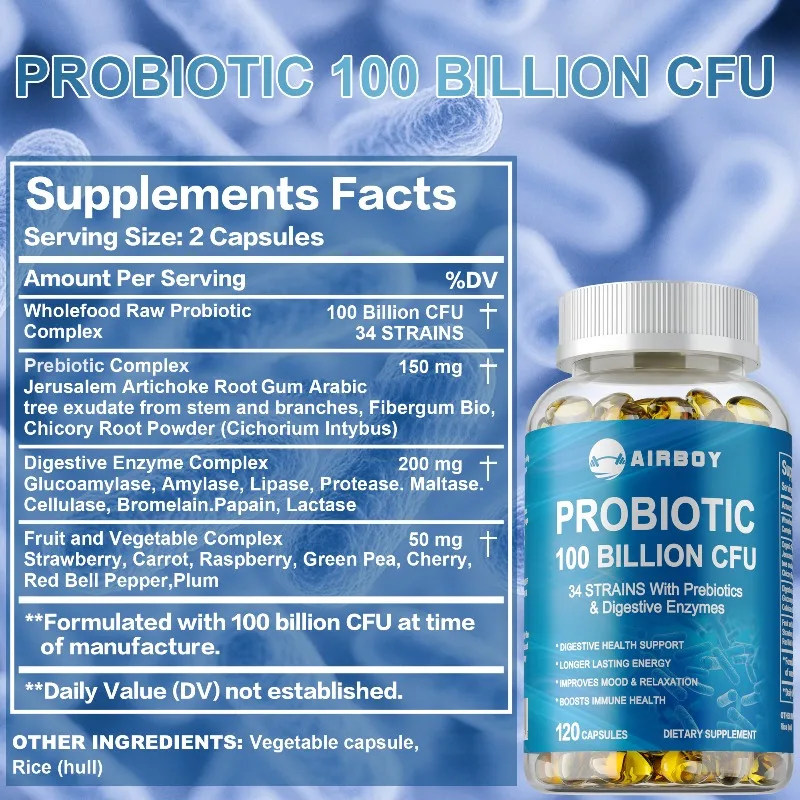 Probióticos 100 bilhões CFU -  - Probiotic 60 Billion avaliação e preço